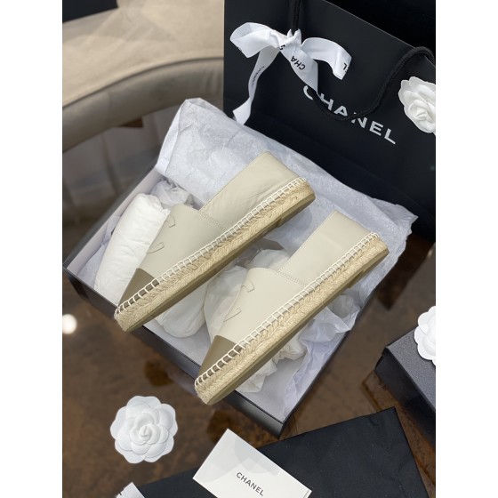 CHANEL fisherman shoes Chanel classic version of the original injection of rubber translucent rubber original color hemp sole