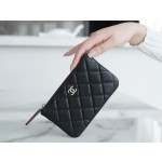 𝗖𝗛𝗔𝗘𝗡𝗟✦ Channel custom calfskin 🐂 Classic mini zippered carry-on bag