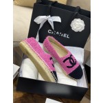 CHANEL fisherman shoes Chanel classic version of the original injection of rubber translucent rubber original color hemp sole