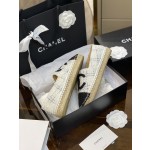 CHANEL fisherman shoes Chanel classic version of the original injection of rubber translucent rubber original color hemp sole