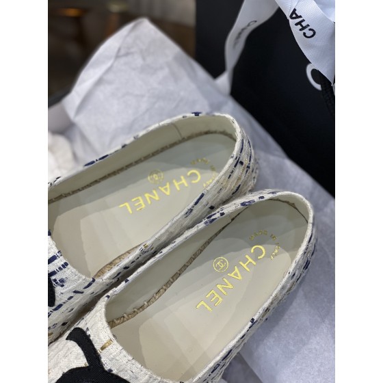 CHANEL fisherman shoes Chanel classic version of the original injection of rubber translucent rubber original color hemp sole