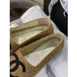 CHANEL fisherman shoes Chanel classic version of the original injection of rubber translucent rubber original color hemp sole