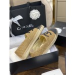 CHANEL fisherman shoes Chanel classic version of the original injection of rubber translucent rubber original color hemp sole