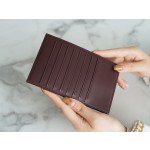 𝗖𝗛𝗔𝗘𝗡𝗟✦ Made of imported channel custom fine grain embossed calfskin 🐂 Classic 3-in-1 phone bag Black Gold