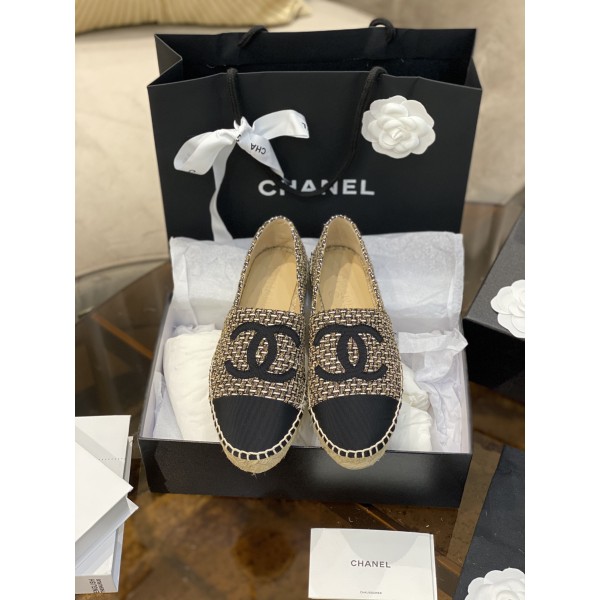 CHANEL fisherman shoes Chanel classic version of the original injection of rubber translucent rubber original color hemp sole