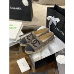 CHANEL fisherman shoes Chanel classic version of the original injection of rubber translucent rubber original color hemp sole