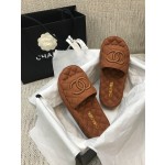 CHANEL 2022 early spring latest honey slippers fashion versatile series imported sheepskin cushioned feet