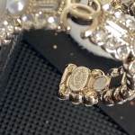 CHANEL🇫🇷Xiaoxiang curved diamond edge ring earrings