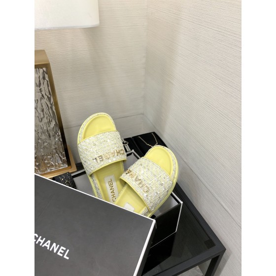 CHANEL 2022 early spring latest honey slippers fashion versatile series imported sheepskin cushioned feet