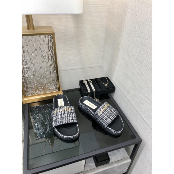 CHANEL 2022 early spring latest honey slippers fashion versatile series imported sheepskin cushioned feet