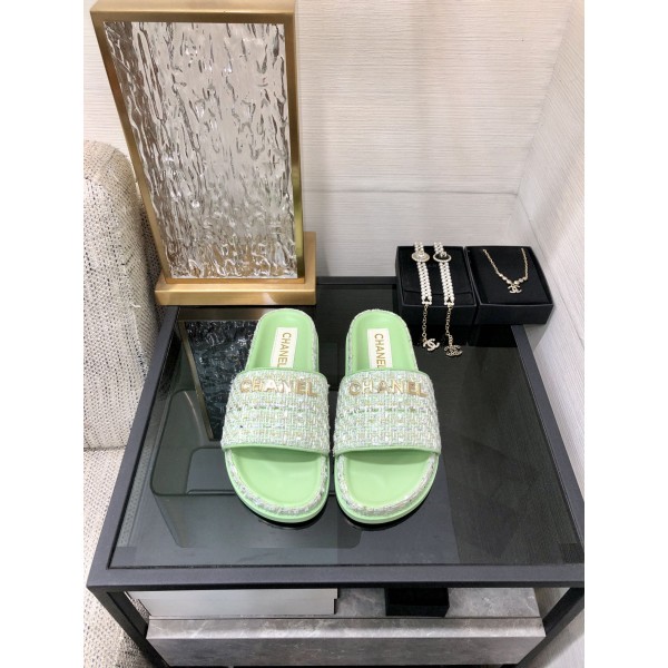 CHANEL 2022 early spring latest honey slippers fashion versatile series imported sheepskin cushioned feet