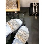 CHANEL 2022 early spring latest honey slippers fashion versatile series imported sheepskin cushioned feet