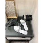 CHANEL 2023 spring and summer latest electric embroidery honey slippers Imported leather outsole