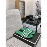 CHANEL 2023 spring and summer latest electric embroidery honey slippers Imported leather outsole