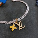 Louis Vuitton vintage silver bracelet couple's version 22cm20cm18cm changeable length