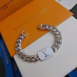 Louis Vuitton vintage silver bracelet couple's version 22cm20cm18cm changeable length