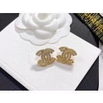 CHANEL🇫🇷Xiaoxiang square diamond letter crystal diamond stud earrings