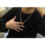 Louis Vuitton vintage silver bracelet, couple's version, length 60 cm, changeable