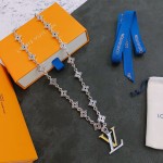 Louis Vuitton vintage silver necklace, couple's version, chain length 60 cm, changeable
