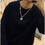 Louis Vuitton vintage silver necklace, couple's version, chain length 60 cm, changeable