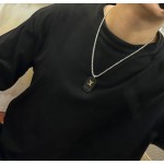 Louis Vuitton vintage silver necklace, couple's version, chain length 60 cm, changeable