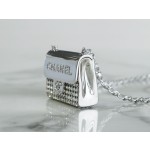 𝗖𝗛𝗔𝗘𝗡𝗟✦ Flowing rhinestone 𝟮𝟮𝗣 rhinestone metal necklace bag