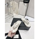 CHANEL summer new bread flip-flops clip toe flip-flops beach sandals