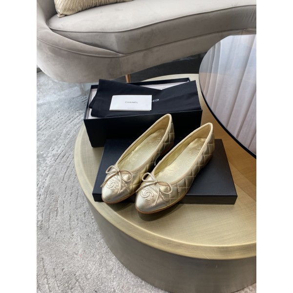CHANEL ballet shoes Imported custom leather Italy imported leather outsole