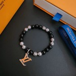 Louis Vuitton 🇷🇼 multi-element onyx thai silver style bracelet