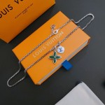Louis Vuitton vintage silver necklace, couple's version, chain length 60 cm, changeable