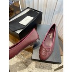 CHANEL ballet shoes Imported custom leather Italy imported leather outsole