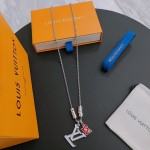 Louis Vuitton vintage silver necklace, couple's version, chain length 60 cm, changeable
