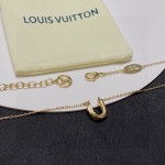 Louis Vuitton Early Spring 2023 Vintage LV monogram U necklace