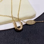 Louis Vuitton Early Spring 2023 Vintage LV monogram U necklace