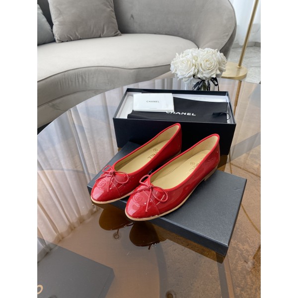 CHANEL ballet shoes Imported custom leather Italy imported leather outsole