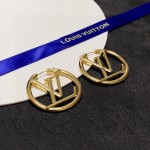 Louis Vuitton Early Spring 2023 stud earrings Vintage LV monogram earrings