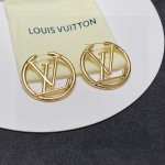 Louis Vuitton Early Spring 2023 stud earrings Vintage LV monogram earrings