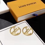 Louis Vuitton Early Spring 2023 stud earrings Vintage LV monogram earrings