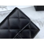 𝗖𝗛𝗔𝗘𝗡𝗟𝗖𝗖𝗹𝗮𝘀𝗶𝗰𝗙𝗹𝗮𝗽𝗽𝗽 adopts the "GR" first-class lambskin classic card package • • Black silver