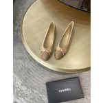 CHANEL ballet shoes Imported custom leather Italy imported leather outsole