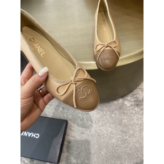 CHANEL ballet shoes Imported custom leather Italy imported leather outsole