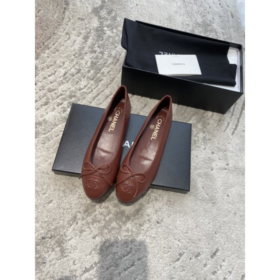 CHANEL ballet shoes Imported custom leather Italy imported leather outsole