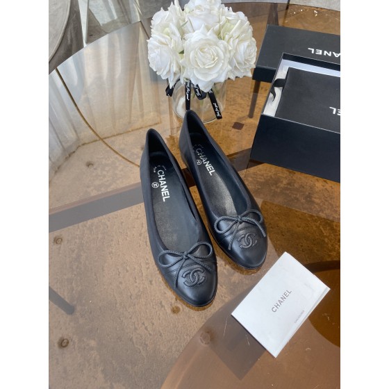 CHANEL ballet shoes Imported custom leather Italy imported leather outsole