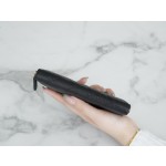 𝗖𝗛𝗔𝗘𝗡𝗟✦ 𝗖𝗹𝗮𝘀𝗶𝗰 𝗙𝗹𝗮𝗽 Import Channel Special Custom Calfskin🐂 Classic Zipper Mid-Length Clip Black Gold👑