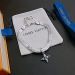 Louis Vuitton vintage silver bracelet couple's version 22cm20cm18cm changeable length