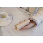 𝗖𝗛𝗔𝗘𝗡𝗟✦In goatskin leather🐐 19 Series Short Clip Milk Tea Apricot