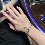 Louis Vuitton vintage silver bracelet couple's version 22cm20cm18cm changeable length