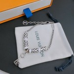 Louis Vuitton vintage silver bracelet couple's version 22cm20cm18cm changeable length
