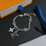 Louis Vuitton vintage silver bracelet couple's version 22cm20cm18cm changeable length