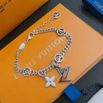Louis Vuitton vintage silver bracelet couple's version 22cm20cm18cm changeable length